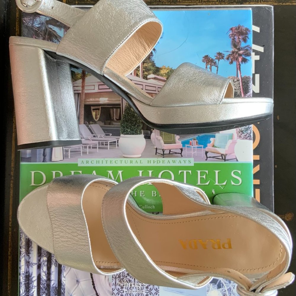 PRADA chunky 4" heeled sandal